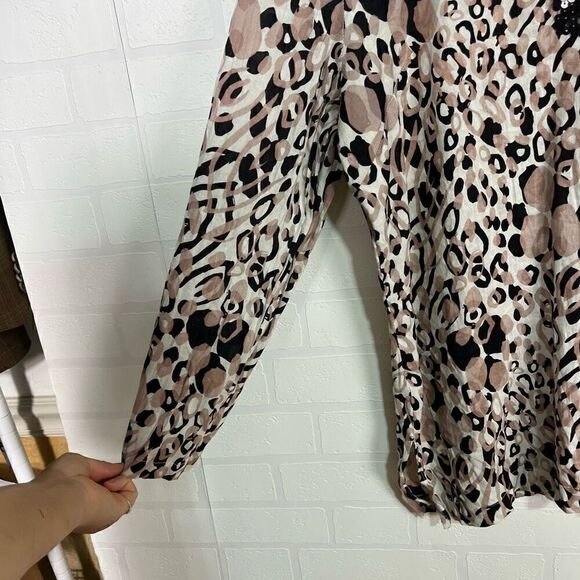 Carole Little Womens Tunic Top Size 2X Linen Blend - Picture 7 of 11